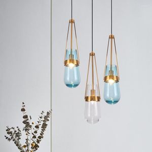 Pendant Lamps Vintage Led Crystal Industrial Lighting Ceiling Decoration Decorative Items For Home Lustre Suspension Dining Room