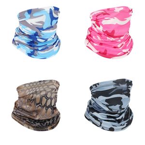 Designer Arctic Cool Face Gaiter Cycling Scarves Bandana Summer Magic Turban Scarf Racing Sunscreen Mask Mens Womens Sports Headbands Solid Color Camo