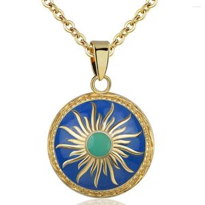 Pendant Necklaces Eudora Harmony Ball Necklace Chime Maternal Bell Bola Appease Fetal Prenatal With Blue Sunshine Women Jewelry