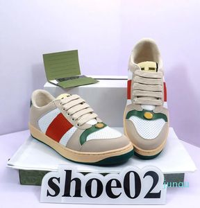2023 Sneaker Freizeitschuh Herren Damen schmutzige Schuhe sauber oder im alten Stil Muscheldruck Walk Sneaker Canvas