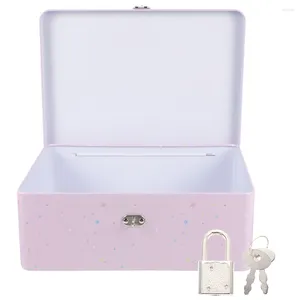 Gift Wrap Desktop Storage Boxes Stash Box Lock Tin Metal SmallMöbel & Wohnen, Feste & Besondere Anlässe, Geschenkverpackung!