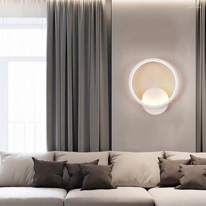 ウォールランプは、ホームデコモダンリビングルームビンテージベッドルームのバスルームインテリア照明を備えたホームデコのスコンセランプを導いた