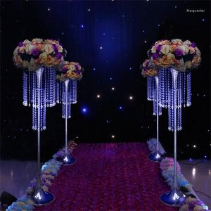 Party Decoration 4 6 10st Lesale Dekorativ Crystal Wedding Table Centerpiece Flower Stand Walkway Piller Pedestal Stage