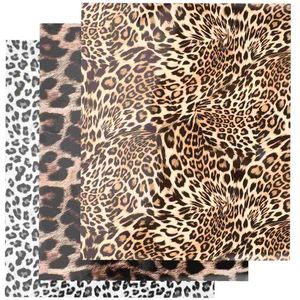 3 Stück DIY Leopardenblätter Eisen Transferpapier Bettdecke Tierdruck Basteln Aufbewahrungsflaschen