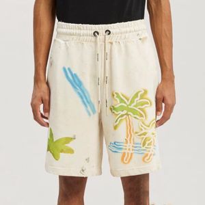 Palm Herren Shorts Designer Angels Ripped Coconut Tree Brief Drucken Frauen Sommer Kurze Baumwolle Casual Lose Pantaloncini Strand