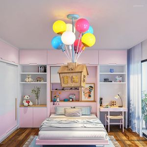Chandelins Creative Balloon Chandelier Childrel Room Flying Lamp Boys and Girls Bedroom Nordic Modern Simple