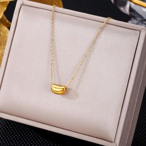 Wholesale 316L Stainless Steel Choker Necklace Women Girl's Fashion Jewelry Festive Gift Anti-allergy Water Sweat Resistant