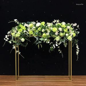 Decoração de festa 5pcs) Centrões de casamento por atacado para decoração de mesa cenário de cenário de arco de ouro coluna de metal de metal yudao1503