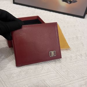 Luxury Leather Wallets Men Card Holders Märke plånböcker Organisatorväskor Originallådor Fashion Bags Designer Card Boxes
