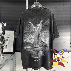 T-shirt da uomo 2023ss T-shirt in tessuto pesante lavato vintage T-shirt da donna di alta qualità T-shirt oversize T230512