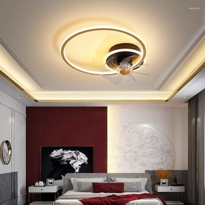 Chandeliers Modern Led Ceiling With Fan Luxury Dimmable Remote Control For Living Room Bedroom Dining Table Interior Lamp