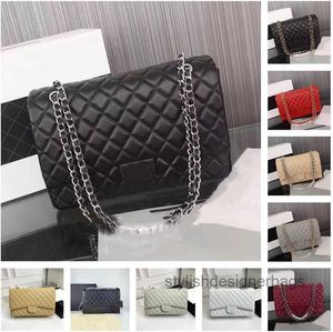 أكياس الكتف 9A Classic CC Double CD Bag تصميم العلامة التجارية الفاخرة حزمة سلسلة الكتف العملاقة Maxi Women بيع حقيبة تسوق حقيبة جلدية اليدين الرجعية Messeng السعة العالية