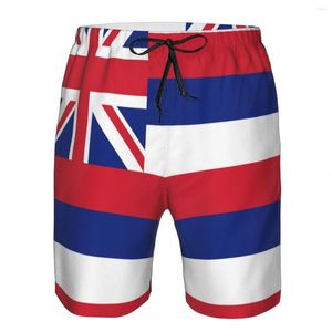 Herr shorts herrar badkläder badstammar hawaii flagga strandbräde simning baddräkter som kör sport surffning