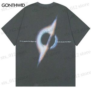 Męskie koszulki Hip Hop punk Tshirt Harajuku graficzny nadruk ponadwymiarowa koszulka streetwear 2023 Mężczyźni HARAJUKU Summer bawełna luźna tee top t230512