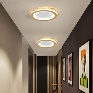 Deckenleuchten Moderne LED-Licht Quadratisch Rund Schlafzimmer Wohnzimmer Lampe Beleuchtung Gold Schwarz AC85-260V Lamparas De Techo Luminaria