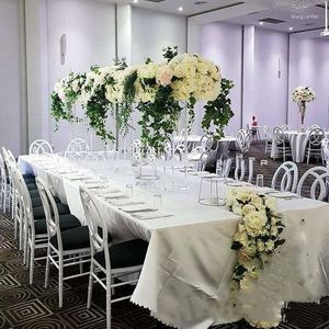 Decoração de festa acrílico acrílico arranjo de chumbo tabela de tabela central de peças centrais altas de casamento yudao2032