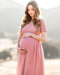 Maternity Dresses Lace Dress For Po Shoot Long Maxi Gown Evening Pregnancy Pography Props Pregnant Women Baby Shower Clothes