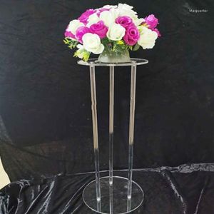 Decoração de festa 10pcs) Alta Clear Acrylic Flower Display Stand Mesa de casamento CENTERPECES YUDAO2025