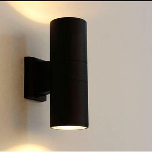 Lâmpadas de parede externa LED LED Black Color Shell IP65 Iluminação interna à prova d'água Luz de alumínio com 3 anos de garantia