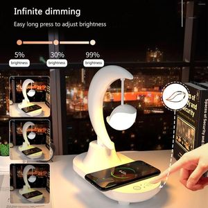 Night Lights Flying Bird Atmosphere Lamp Dimming USB Rechargeable Nightlamp Wireless Phone Charger Bluetooth-compatible Audio For Living