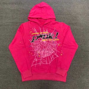 24 Newspider Hoddie Young Thug 5555555 Angel Pulover Pink Red Hoody Pants Men Top1 Quality Printing Shoe Spiders Hoodie Web Sweatshirts 4CDK