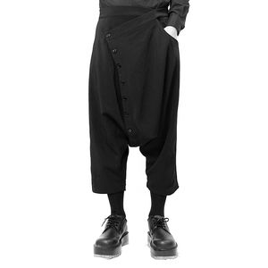Calça masculina masculina roupas cilindas moda estilista original harém assimétrico de tamanho de tamanho plus size 27-46 Men's Men'smen's