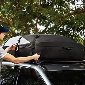 Storage Bags Car On-board Duffle Bag 600D Outdoor SUV Foldable Road Trip Equipment Roof Travel Suitcase