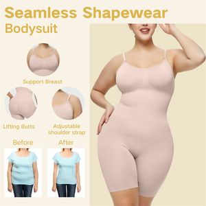 Seamless Women Bodysuit Butt Lifter Shapewear Waist Trainer Shaper Tummy Control Chest Enhancing Corrective Underwear Corset