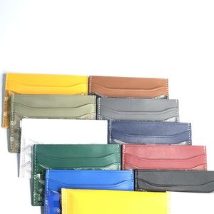 5A Luxur Designer Högkvalitativ korthållare Canvas Tryckt bokstav Lätt kortklipp Fashion Mini Plånbok med Box Gift