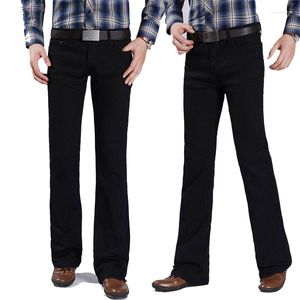 Męskie Jeans Men Classic Design Denim Micro Bell Pants Koreańska wersja Fiare Black Slim Etrapt