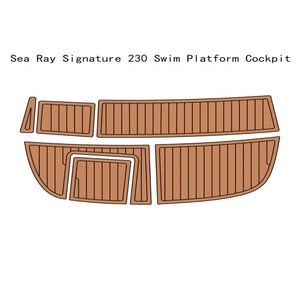 Sea Ray Signature 230 Swim Platform Pad Boat Eva Foam Faux Teak Deck Mat