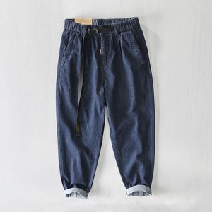 Men's Pants 2023 Spring Autumn Men Jeans Cargo Cotton Male Long Casual Mid Waist Loose Fit Trouser Daily Safari Style