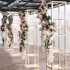 Decorazione per feste 4 pezzi) Matrimonio Outdoor Indoor Archway Sfondo Giardino in metallo Cornice per fiori Matrimonio Yudao1549