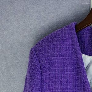 Damenjacken 2023 Frühling und Sommer Tweed Haken Strickjacke V-Ausschnitt Kurzmantel Frauen / Hohe Taille Taschenshorts