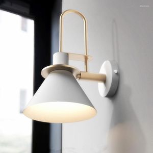 Wall Lamp Nordic Creative Horn Bedside Led Concise Living Room Bar Bathroom Decoration Sconce Lighting Fixtures