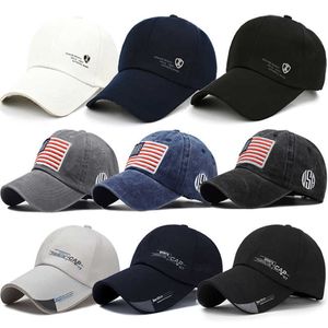 Snapbacks 2022 Открытая шляпа бейсбола для мужчин женщин на пике Caps USA Flag военная шляпа Us Us Unisex Hip Hop Cowboy Hats Sport Caps P230512