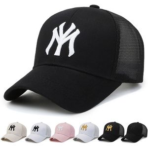 Ball Caps Summer Unisex Women Men Baseball Male Female Breathable Mesh Hats Black Casual Sport Cap For 230511