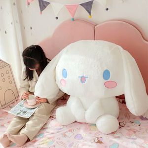 45cm anime karikatür figür sevimli büyük kulaklı köpek büyük peluş oyuncaklar oturan bebek yastık çocuk doğum günü hediyeleri
