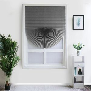 Vorhang 1pc Fenster Polyester Jalousien Plissee Blackout Zebra Vorhänge für Küche Schlafzimmer Wohnzimmer Balkon mit 2 Clips