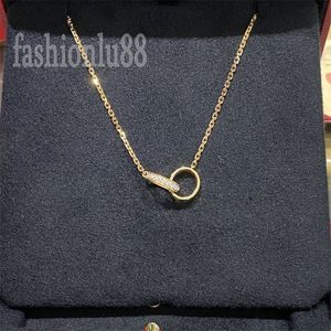 Love pendant necklace crystal designer necklace letters vintage loop versatile good looking alloy elegant iced out luxury necklace Designer Jewelry F23