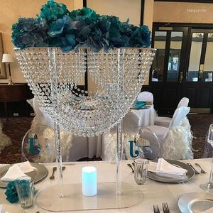 Vases 60cm/110cm)Crystal Acrylic Flower Stand Wedding Decoration Main Table Ornaments Centerpiece Yao1240