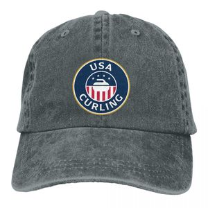 Snapbacks Pure Color Dad Hats Usa Curling s Damenhut Sonnenblende Baseballkappen Schirmmütze P230512