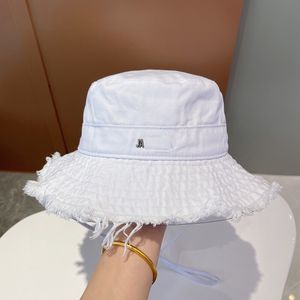 2023 Women Designer Summer Wash Hat Large Raw Edge Suncreen Hat Rysuj linowy kapelusz A1