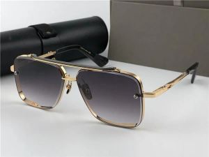 مصممي Luxurys النظارات الشمسية للرجال Mach ستة نظارات شمسية مان مصمم أزياء Goggle عالية الجودة نظارات معدنية في الهواء الطلق قيادة نظارة شمسية مربعة