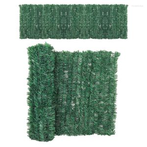 Decorative Flowers Artificial Ivy Screen Green Privacy Fence Guardrail 0.5 X 2m Hedge