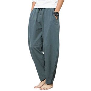 Men's Pants 2023 Harem Pants New Men's Cotton Linen Loose Pants Male Casual Solid Color Pants Trousers Chinese Style Plus Size Sweatpants AA230511