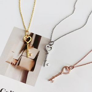 new fashion 925 sliver gold luxury Classic key initial necklaces Plated 18K for women girls chain Engagement girlfriend Party Wedding gifts Birthday Mother day