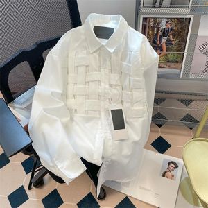 Bottoms Blusas Mujer de Moda Японская винтажная белая рубашка Женщины повседневные топы свободные весенние клетчатые рубашки леди блузки дикие рубашки для женщин