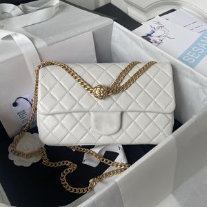 10A bolsa flip de alta qualidade bolsas de grife 23,5 cm bolsa de ombro de luxo bolsa transversal feminina carteira com caixa c499