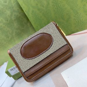 Modedesigner Coin Purses Card Holders for Women Men kreditkortsäckar Populära riktiga läder